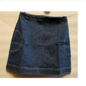 NEW LISA PERRY DENIM SIDE CIRCLE LP1903S02 BLUE